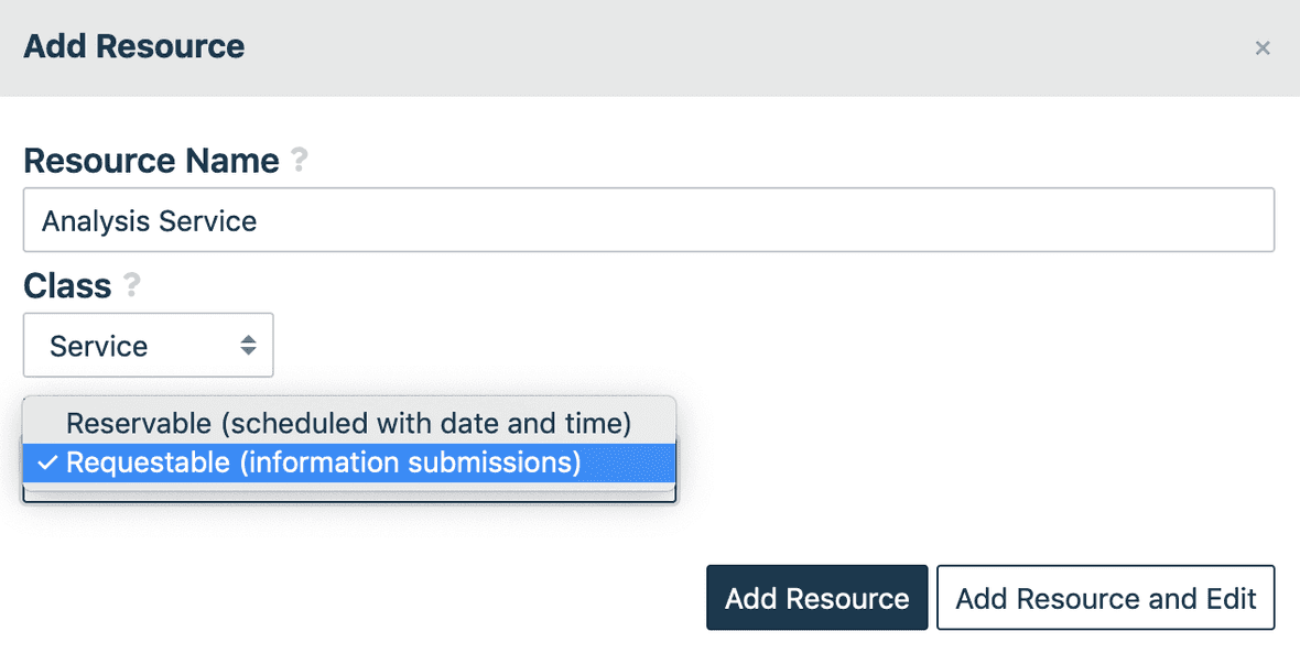 Creating a Requestable Resource