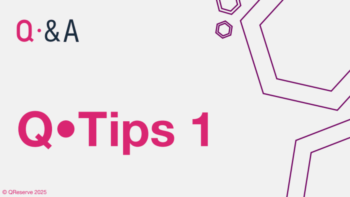 Webinar: Q•Tips 1