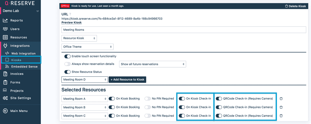 How To Enable Kiosk Check-In/Out