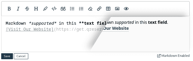 Markdown Formatting