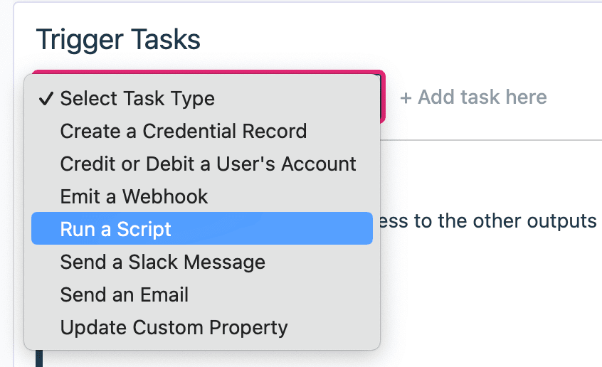 run a script