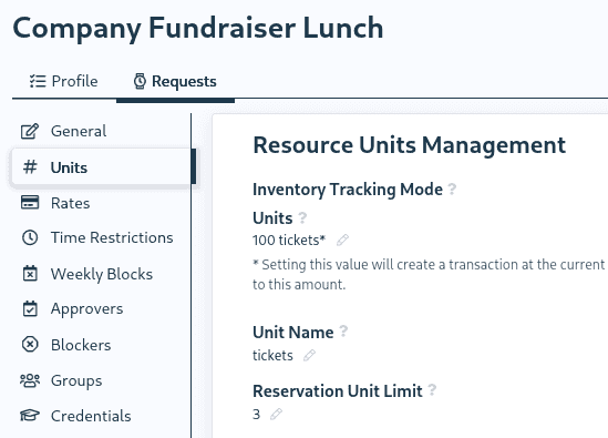 Event Capacity Limits and Per Registration Limits